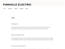 Tablet Screenshot of pinnacleelectric.net